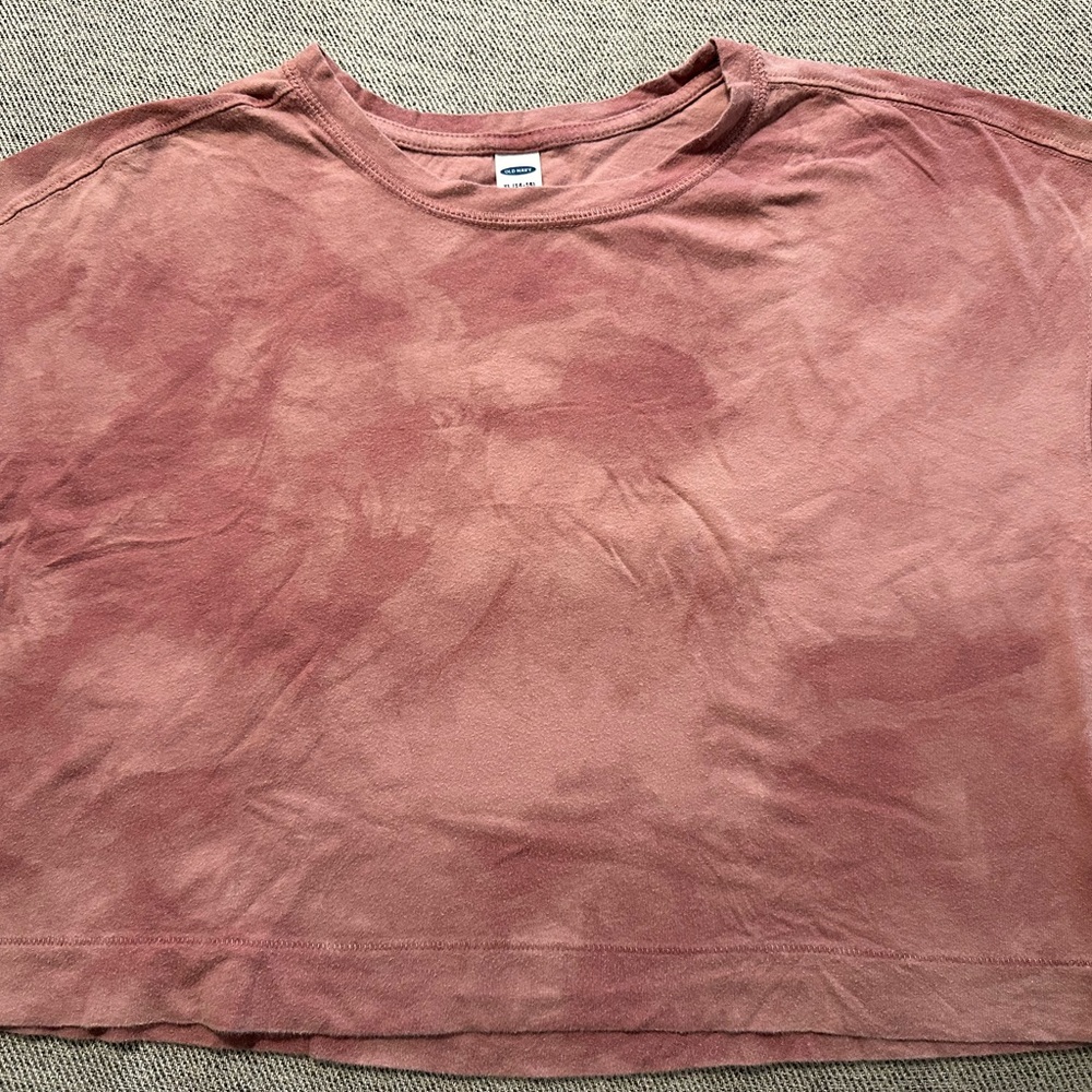 Old Navy Women's Mauve Tie-Dye Tee